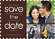 Brown Photo Collage Save the Date Cards Image 6 of 6
